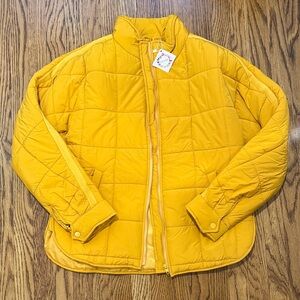 Mustard Yellow Women’s Puffer Jacket